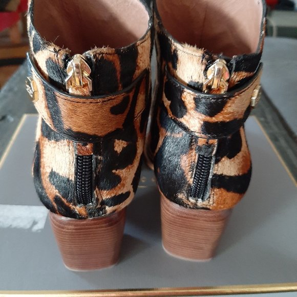 Louise Et Cie Women's Zeopard Leather Boots Sz 9M - Picture 5 of 9